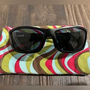 Matte Black Costa Corbina Sunglasses with Case- Lightly Used